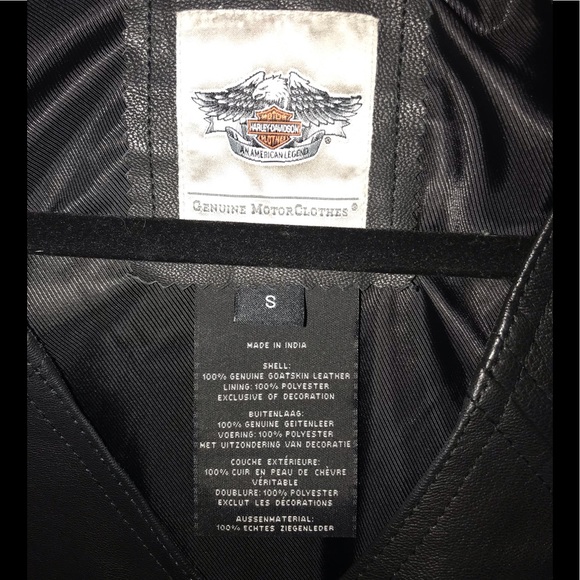 Harley Davidson Women’s Essentials Leather Vest - Picture 5 of 5